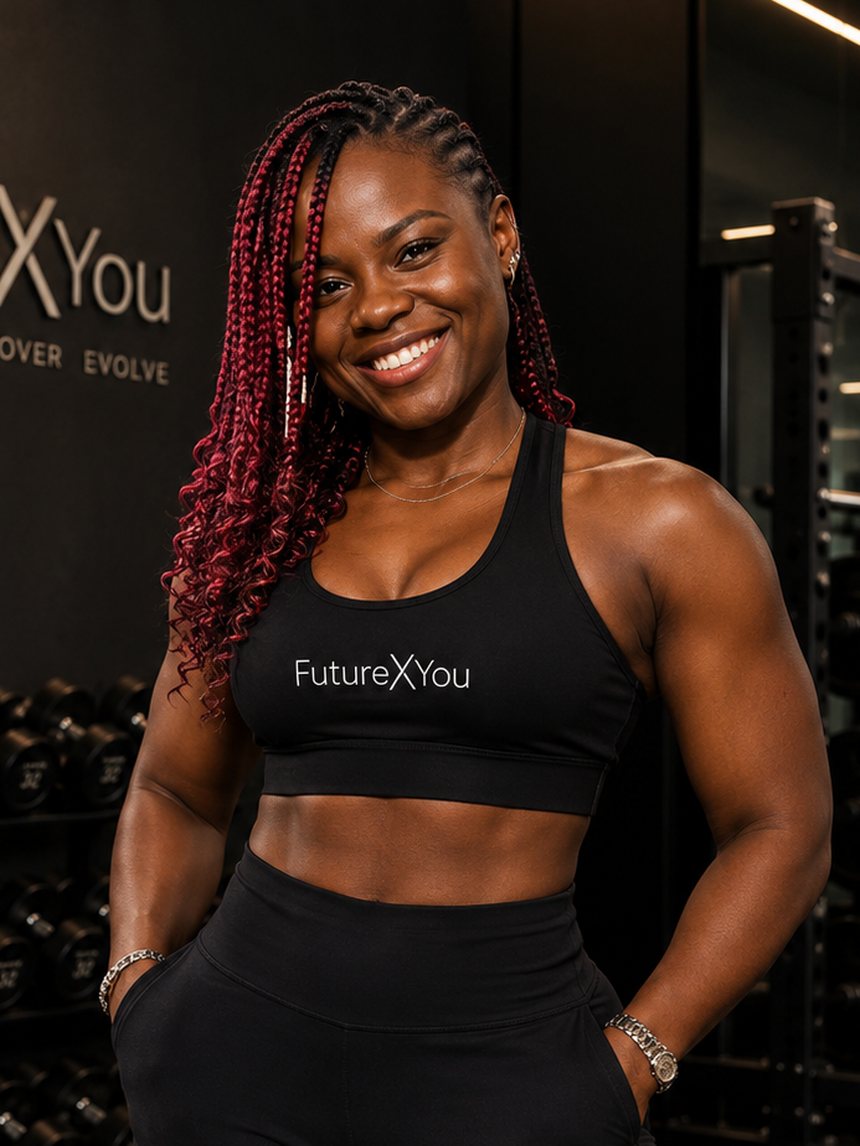 Akum Pelagie, personal trainer, Pilates and EMS coach at FutureXYou in Dubai